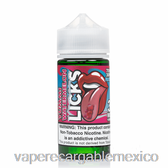 Vape Recargable Frozty Yummi Ponche De Sandía - Licks Roll Upz - 100ml 6mg